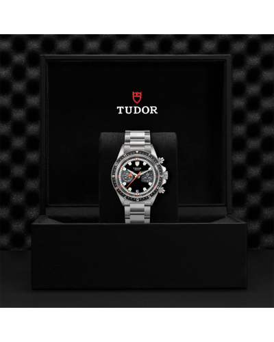 Tudor Heritage Chrono Black and grey dial, Steel bracelet (watches)